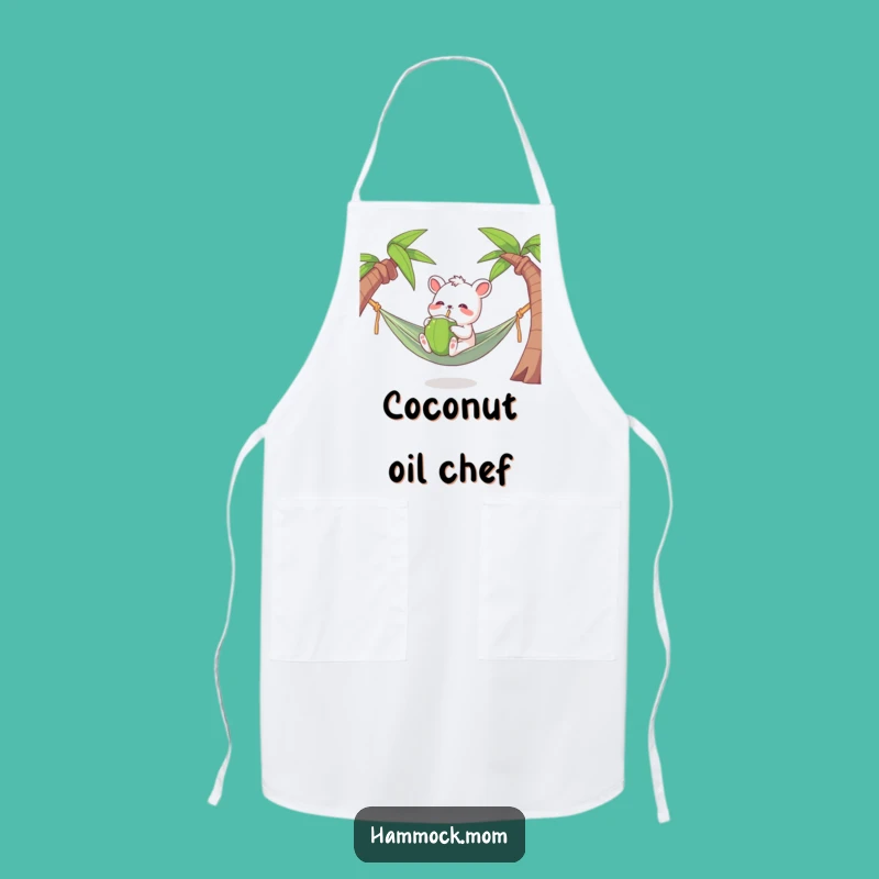 Funny Tropical Chef Animal Apron: Coconut Cheers Kitchen - Fun Gift