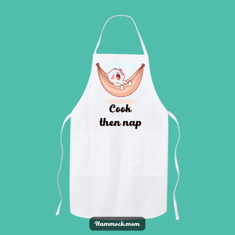 Funny Yawning Hammock Apron - Kitchen Relaxation Gift!