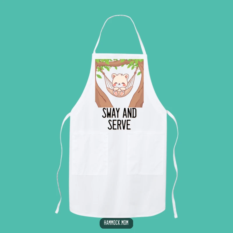 Funny Hammock Mom Animal Apron - Relaxed Kitchen Gift