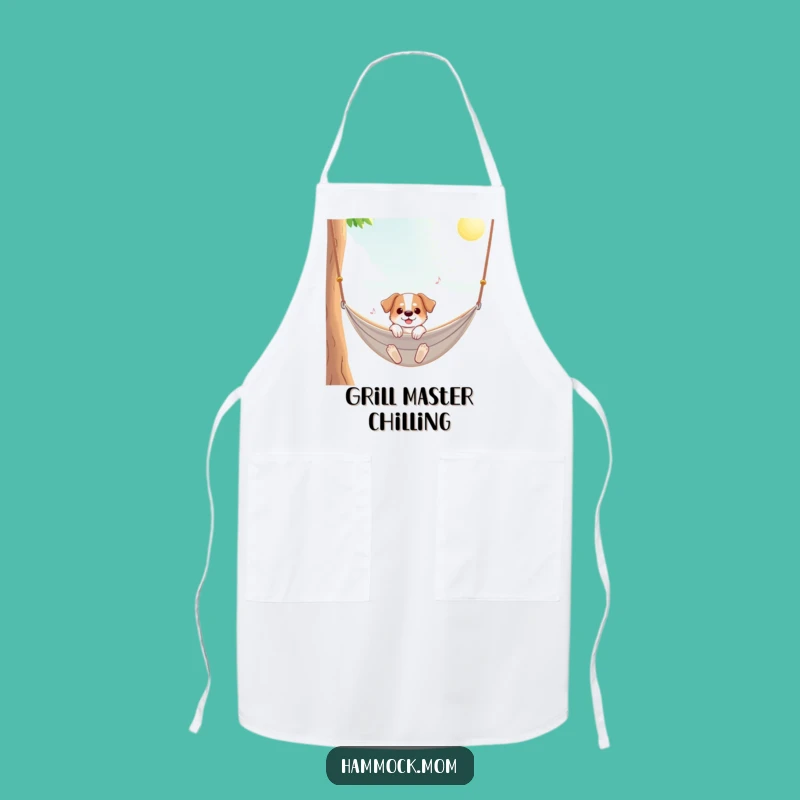 Funny Sunny Hammock Dog Apron - Cook with a Smile, Sunny Day Gift