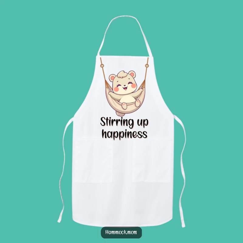 Funny Hammock Mom Animal Apron - Swinging Chef, Playful Funny Gift