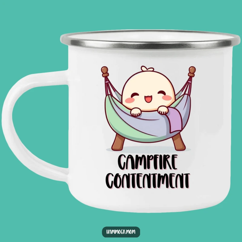 Funny Kawaii Hammock Happy Sigh Camping Mug - Outdoor Ease Gift