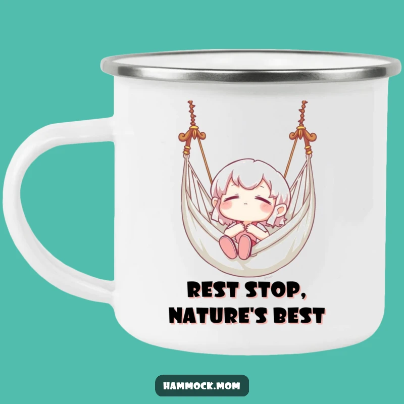 Funny Blissful Hammock Swing Camping Mug: Your Relaxing Companion
