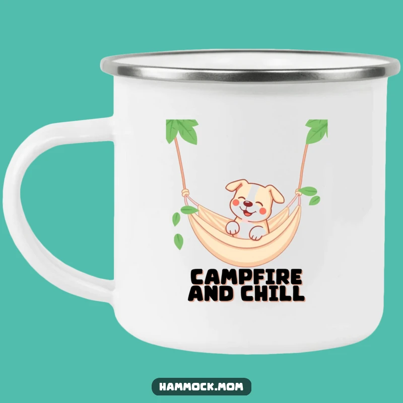 Funny Dog Hammock Camping Mug: Durable Relaxing Dog Mug, Great Funny Gift