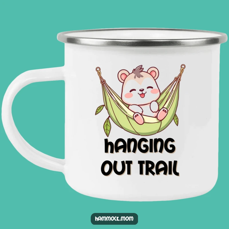 Funny Waving Hammock Camping Mug - Relaxed Outdoor Companion Gift!