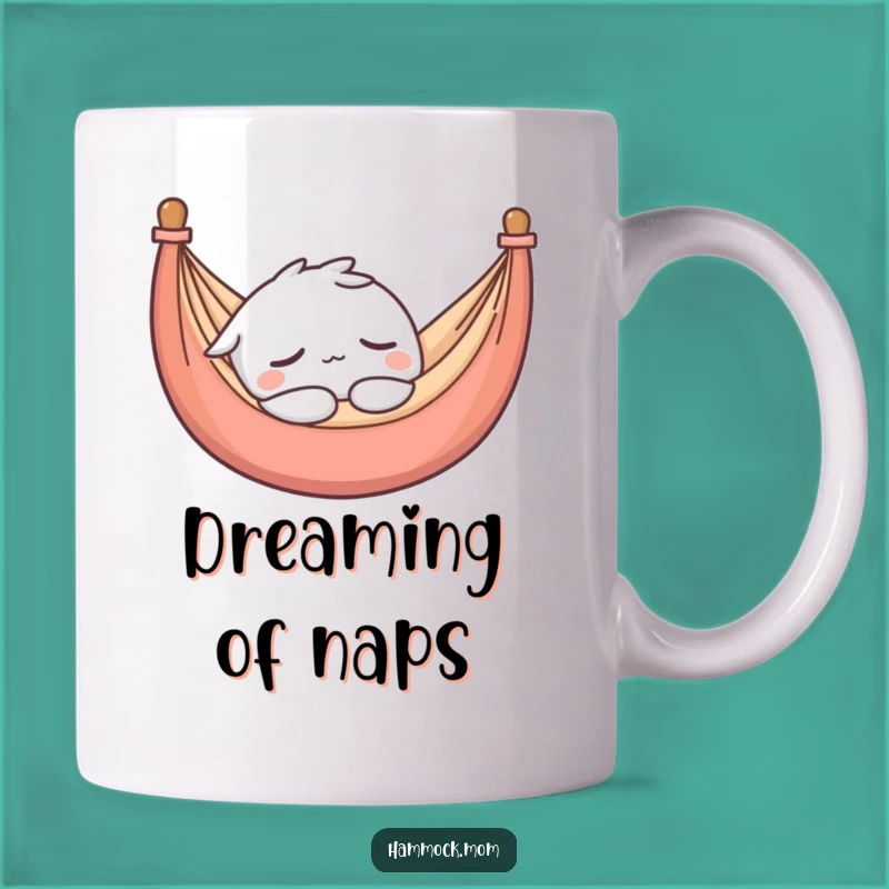 Funny Kawaii Hammock Sleepy Character Mug - Perfect Peaceful Relaxation Gift
