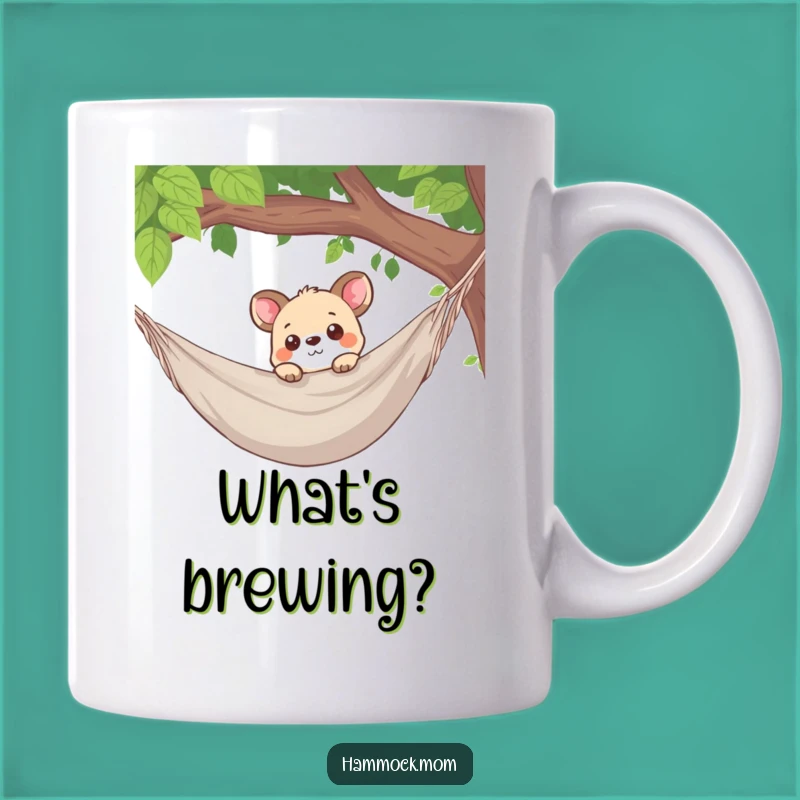 Funny Curious Animal Hammock Mug: Intriguing Gift for the Inquisitive
