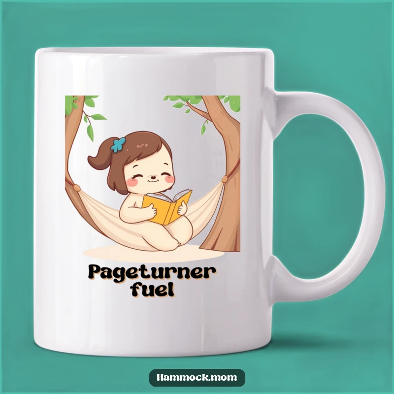 Funny Hammock Mom Animal Mug - Book Lover, Peaceful Reading, Perfect Funny Gift