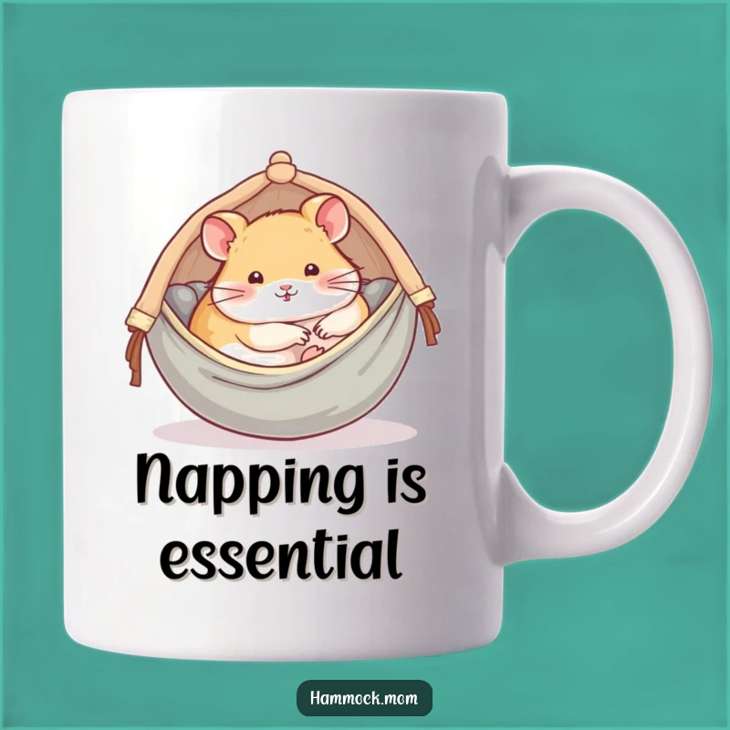Funny Hamster Hammock Mug: Relax and Unwind with Cozy Comfort