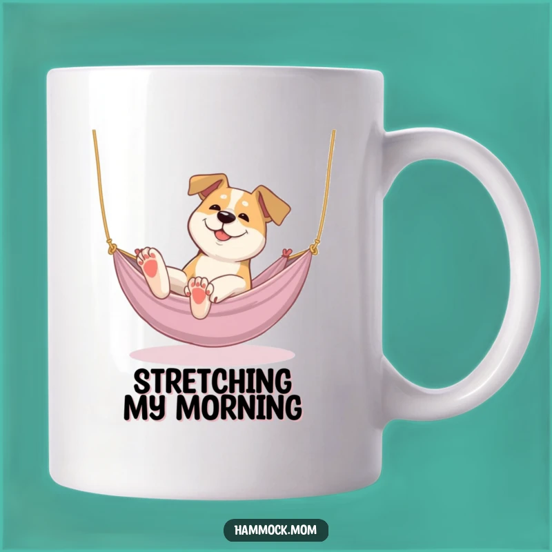 Funny Stretchy Hammock Dog Mug - Ultimate Comfort Funny Gift for Lazy Days
