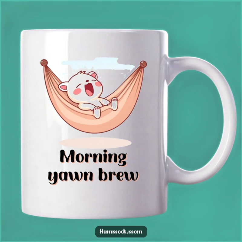 Funny Yawning Hammock Character Mug - Relaxed Vibes Gift!