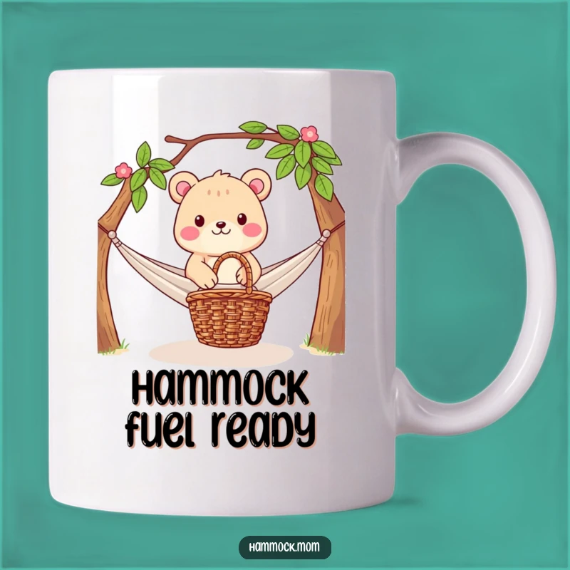 Funny Relaxing Mug: Animal's Picnic Hammock Setup, Leisure Gift