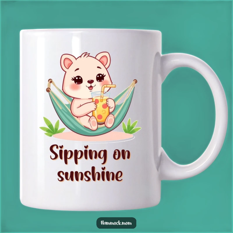 Funny Hammock Mom Animal Mug - Refreshing Drink, Relaxed Vibe, Perfect Funny Gift