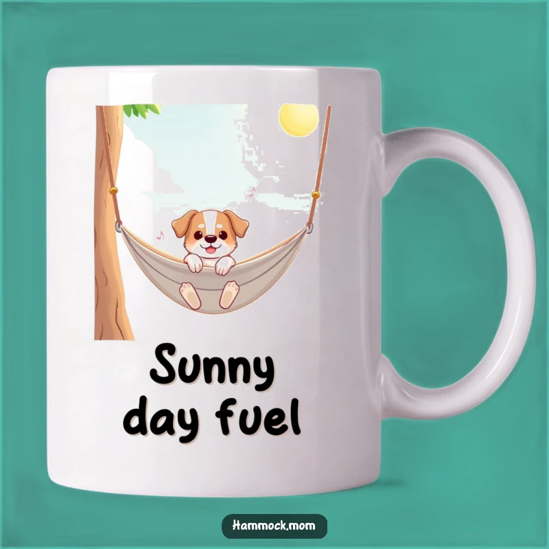 Funny Sunny Day Hammock Dog Mug - Perfect Gift for Sunny Vibes Lovers