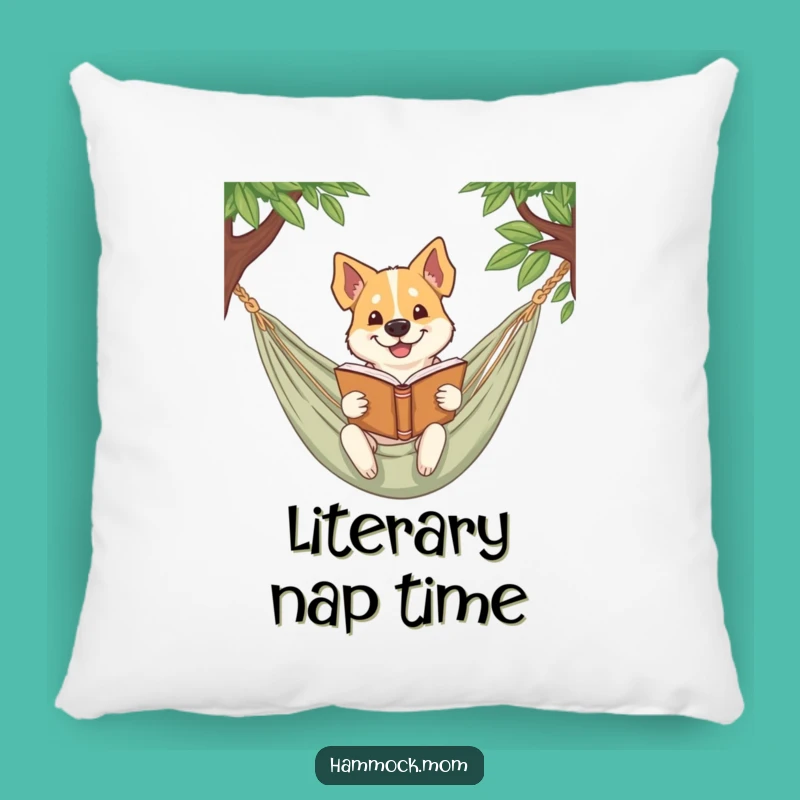Funny Bookworm Hammock Dog Pillow - Cozy Reading Buddy Funny Gift