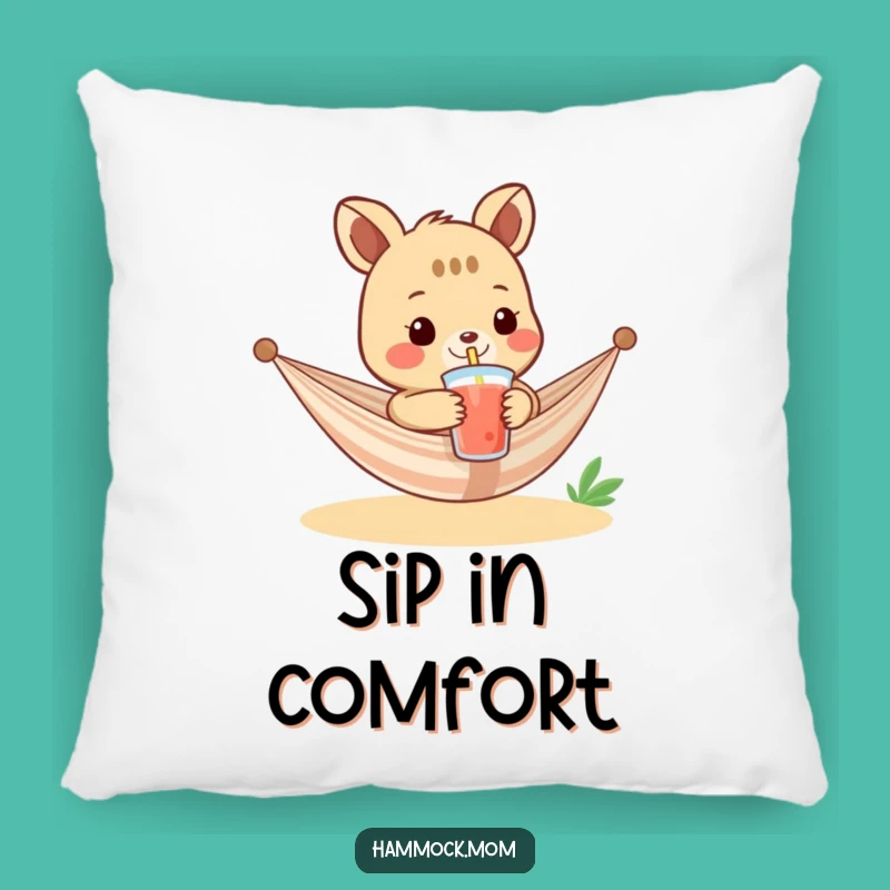 Funny Hammock Drink Pillow: Cozy Comfort with a Cool Vibe