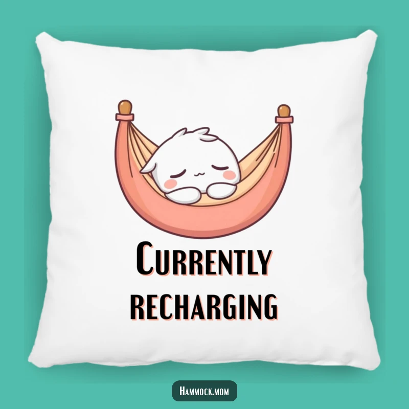 Funny Kawaii Hammock Character Pillow - Cozy Sleepy Cushion Gift