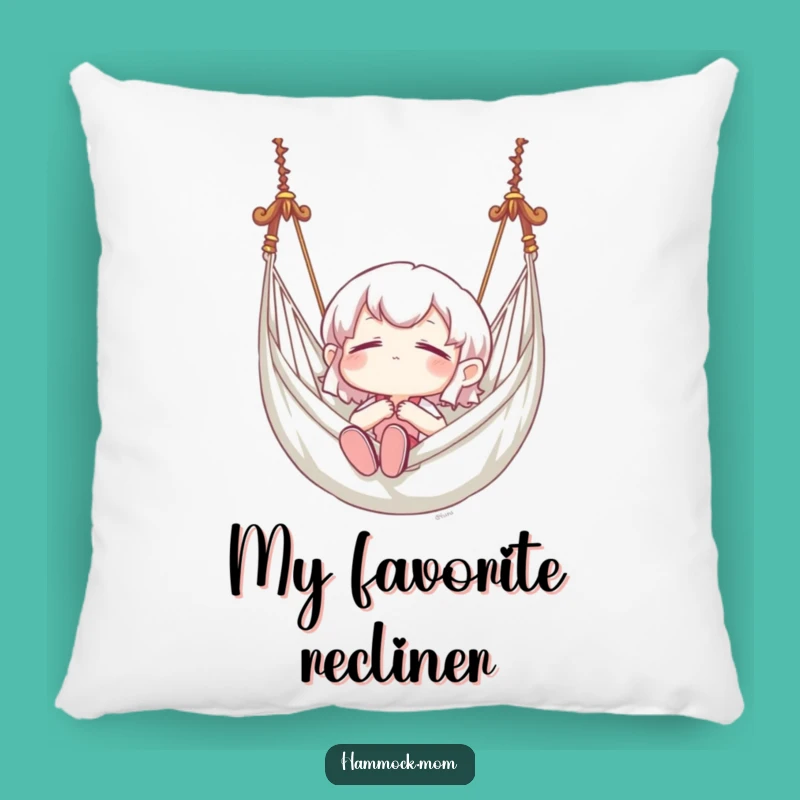Funny Blissful Hammock Swing Pillow: Cozy Comfort and Serene Humor