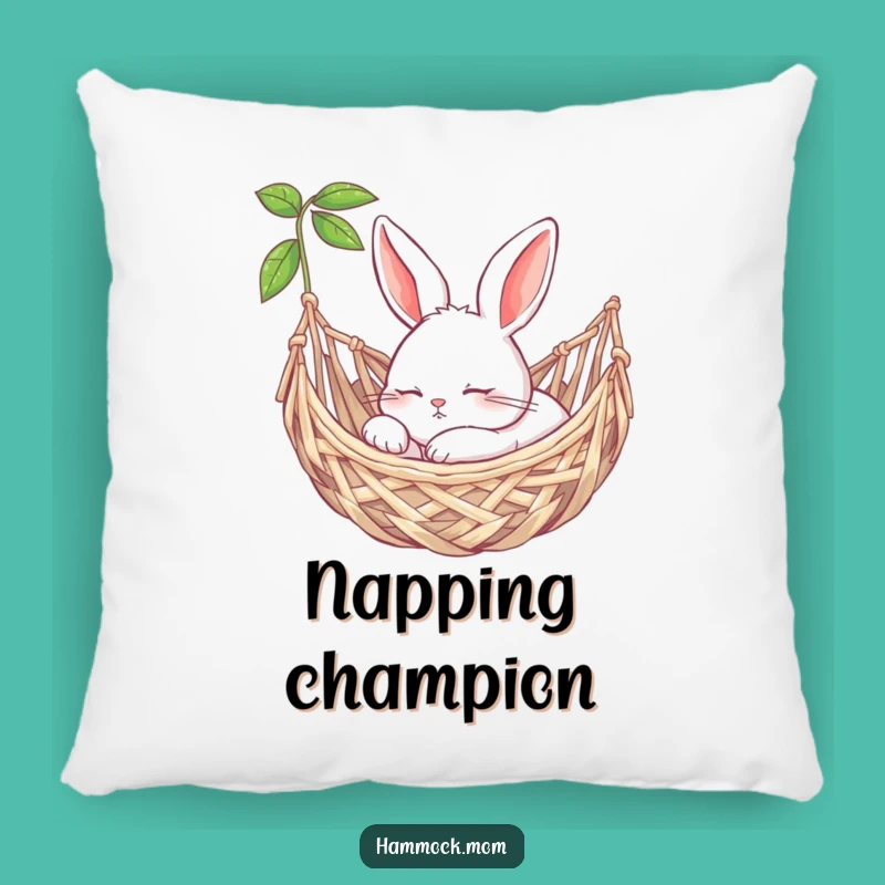 Funny Bunny Snooze Pillow: Hammock Comfort, Peaceful Funny Gift