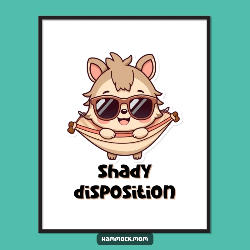 Funny Sunglasses Animal Digital Print: Instant Cool Wall Art