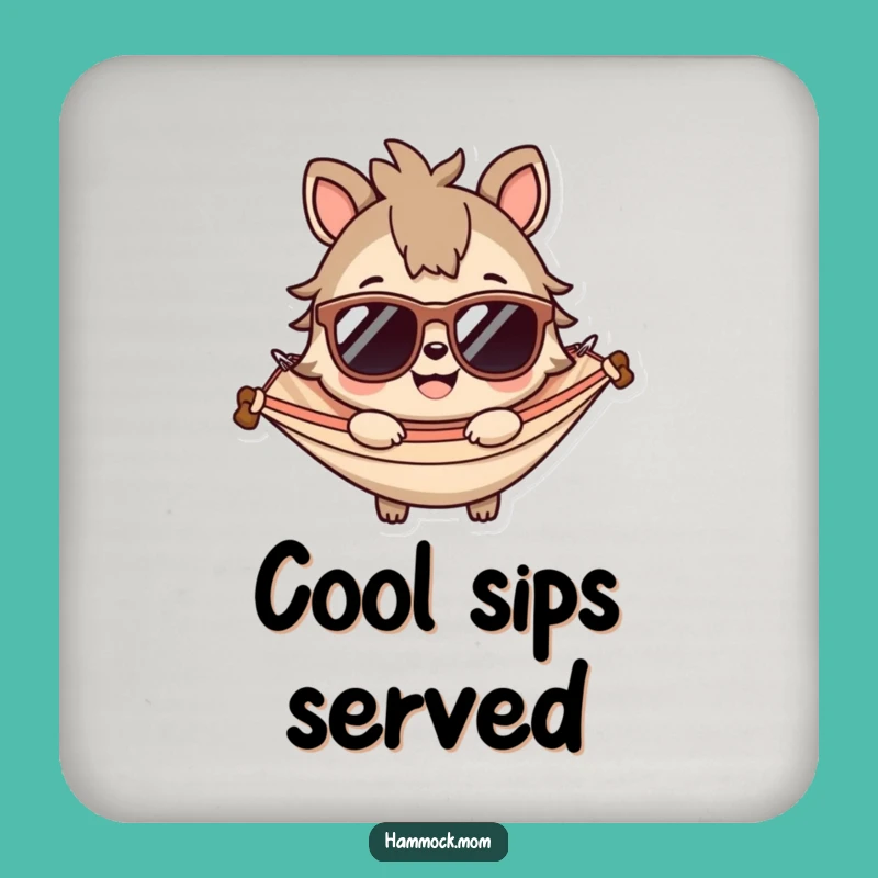 Funny Sunglasses Animal Coaster: Protect Surfaces with Cool Humor