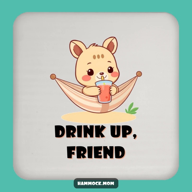 Funny Hammock Drink Coaster: Protect Surfaces with Cool Humor