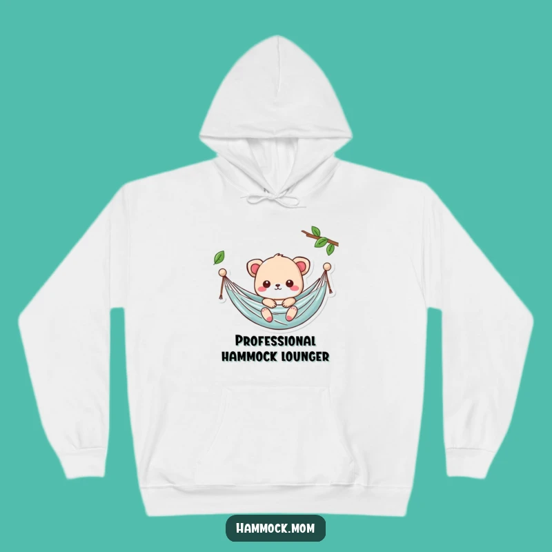 Cozy Funny Kawaii Hammock Hoodie: Animal Relaxation - Adorable Gift