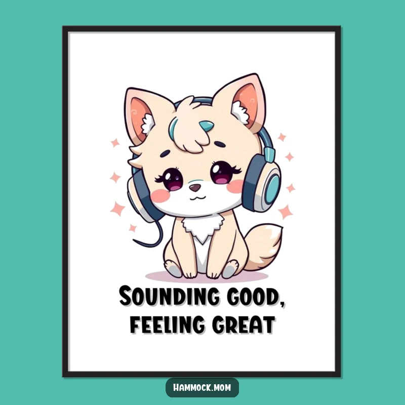 Free Printable Wall Art: Funky Animal Music - Funny Downloadable Decor