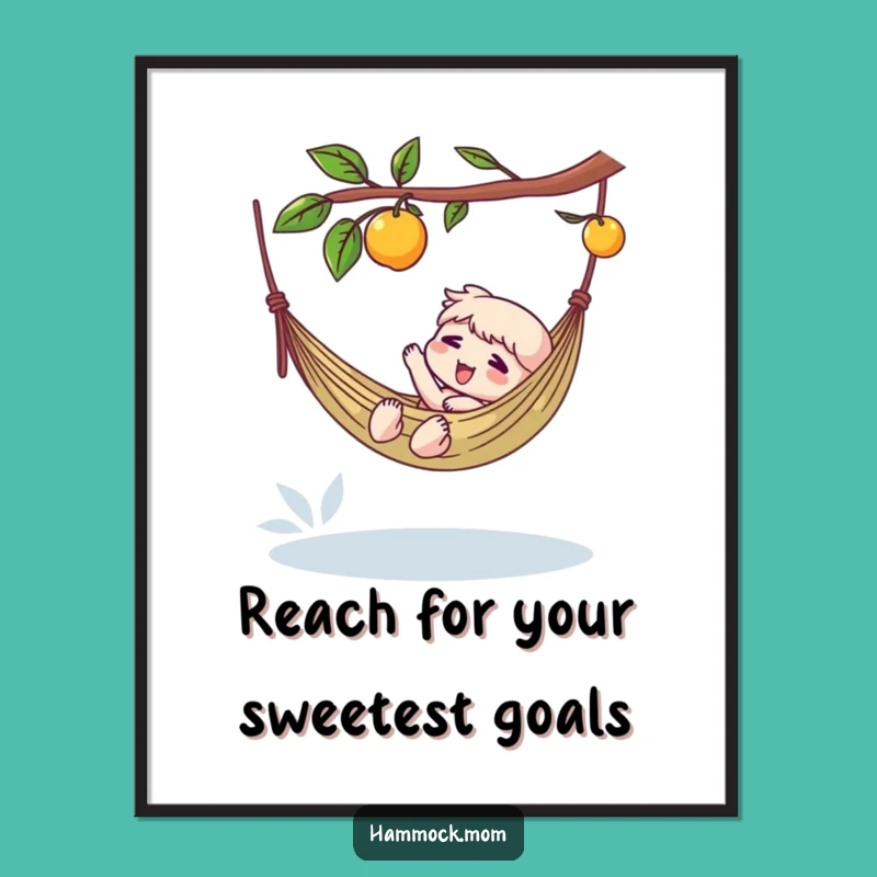 Hammock Fruit Art: Free Printable Wall Decor for a Relaxed Vibe