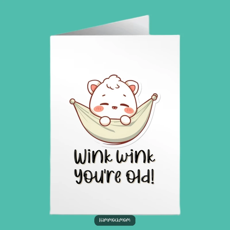 Free Printable Birthday Card: Winking Hammock Animal, Hilarious Downloadable Gift