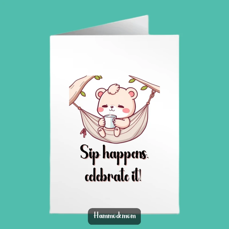 Free Printable Congrats Card: Funny Hammock Animal Cheers, Downloadable Achievement Gift