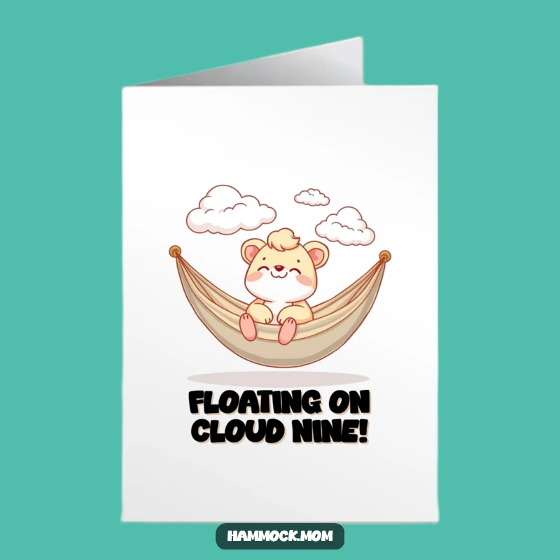 Free Printable Congrats Card: Hammock Mom Cloud Watching - Funny Gift