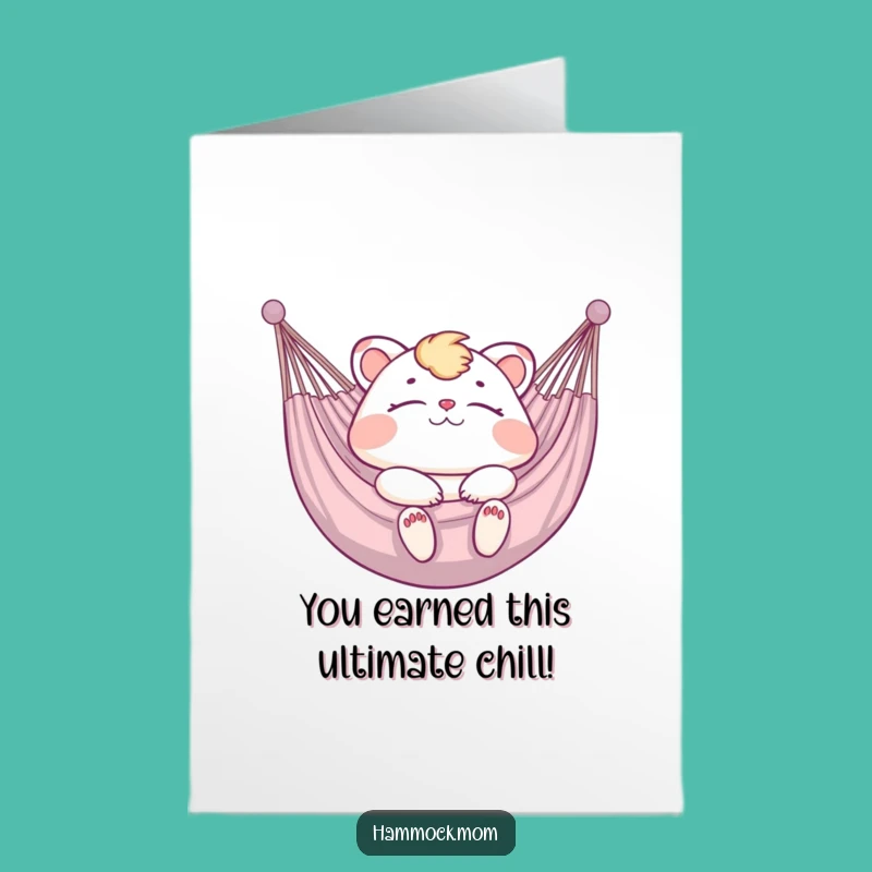 Free Printable Congrats Card: Hammock Mom Animal - Funny Downloadable Gift