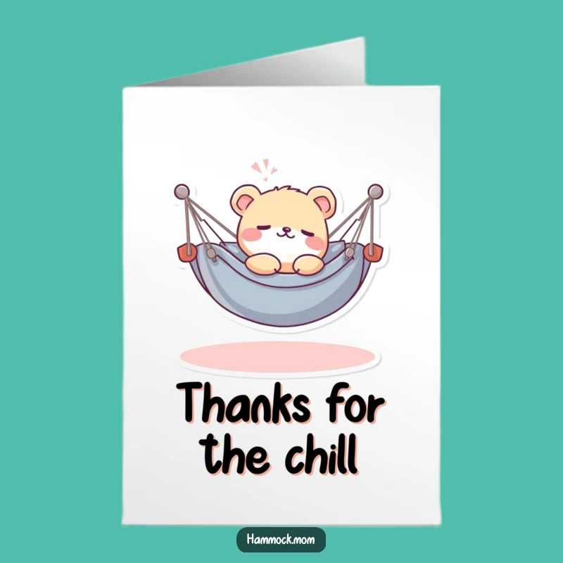 Free Printable Thank You Card: Relaxing Kawaii Animal Thanks You, Cozy DIY