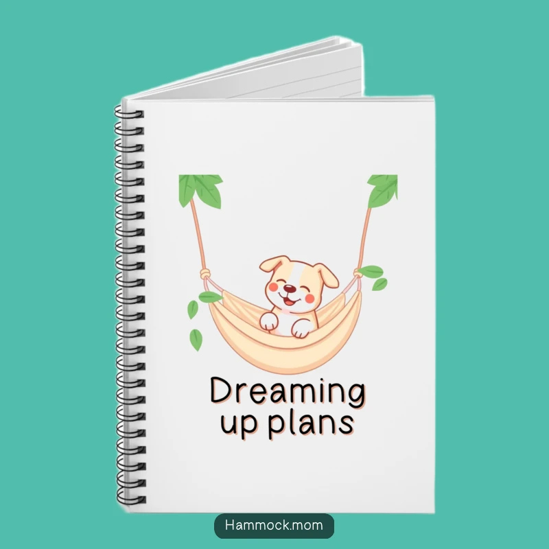 Funny Dog Hammock Notebook: Dreamy Journal for Relaxation, Perfect Funny Gift