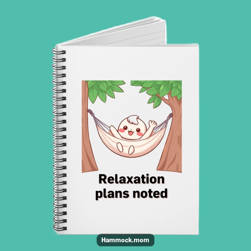 Funny Hammock Character Notebook: Relaxed Waving Possum Journal Gift