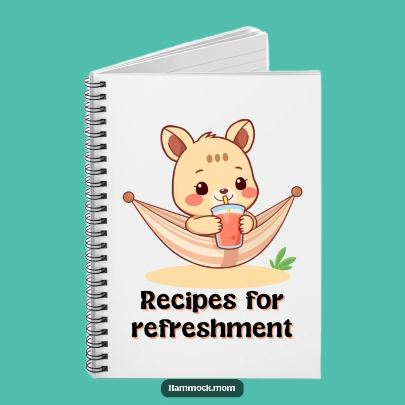 Funny Hammock Drink Notebook: Jot Down Ideas with a Cool Vibe