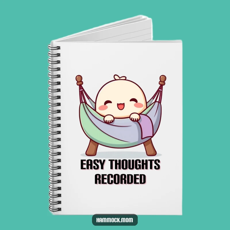 Funny Kawaii Hammock Happy Sigh Notebook - Joyful Journal Gift