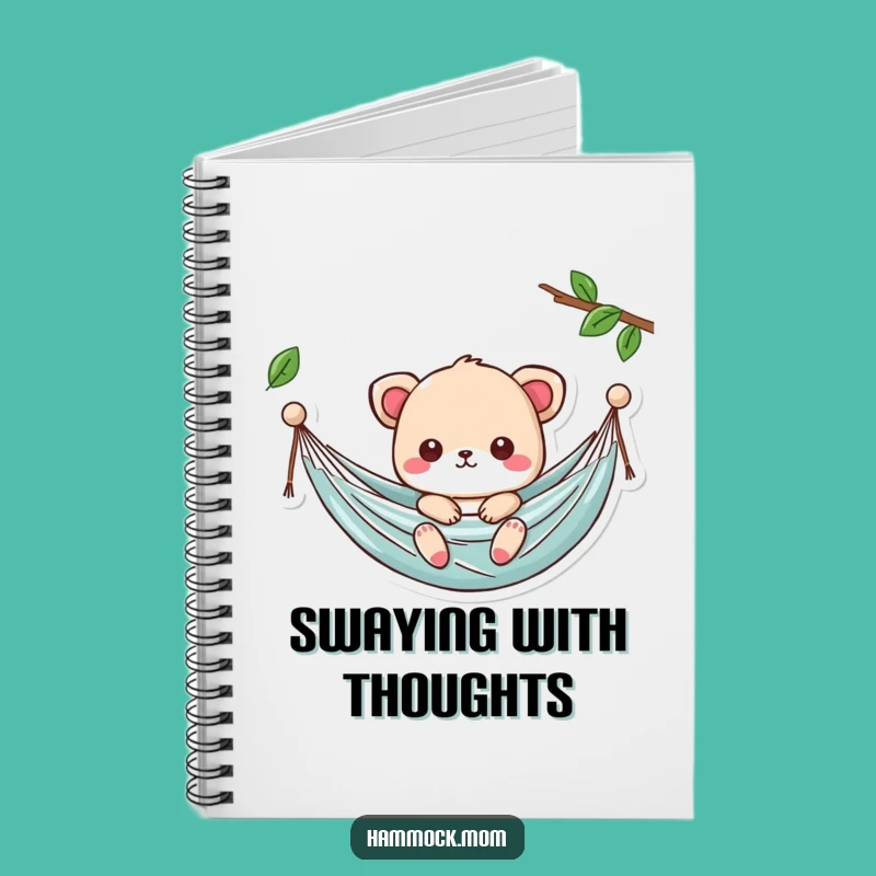 Funny Kawaii Hammock Notebook: Animal Relaxation Notes - Cute Journal Gift
