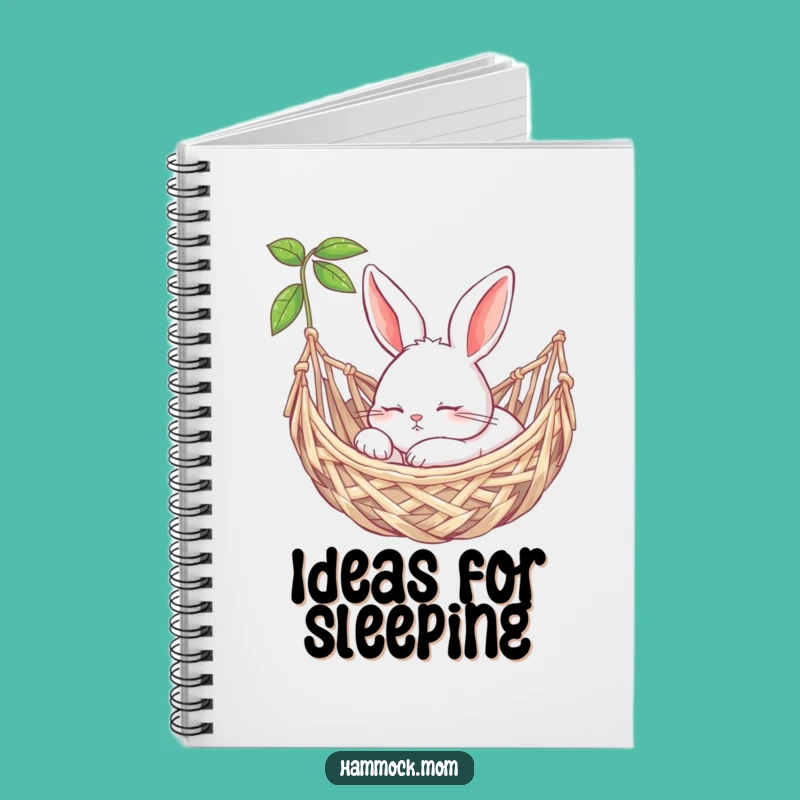 Funny Bunny Dream Journal: Hammock Snooze Notebook, Peaceful Funny Gift