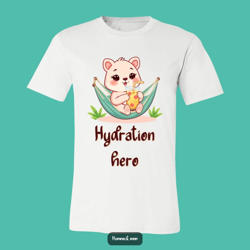 Funny Hammock Mom Animal T-Shirt - Cool Drink, Relaxed Fun, Hilarious Gift