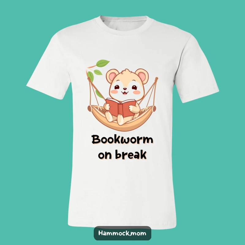 Funny Hammock Reader Animal T-Shirt: Bookish Fun with a Funny Twist