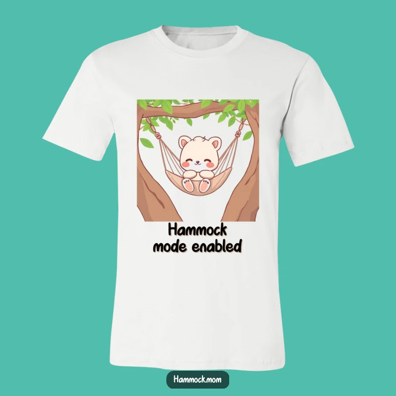 Funny Hammock Mom Animal T-Shirt - Relaxed Character Tee Gift