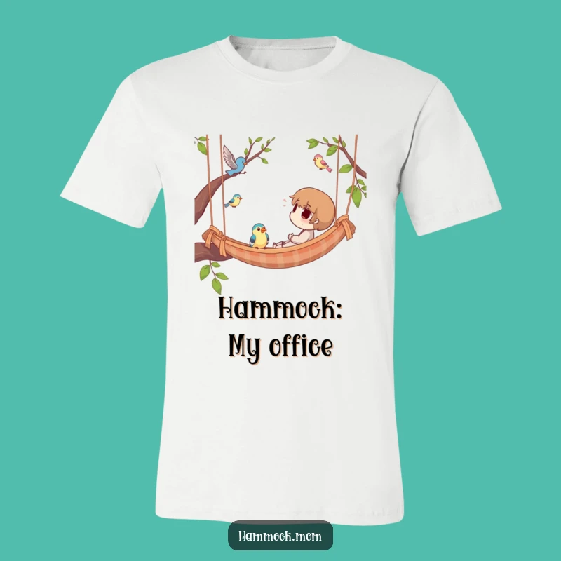 Funny Hammock Bird Watching T-Shirt: Comfy Character Tee, Ideal Funny Gift