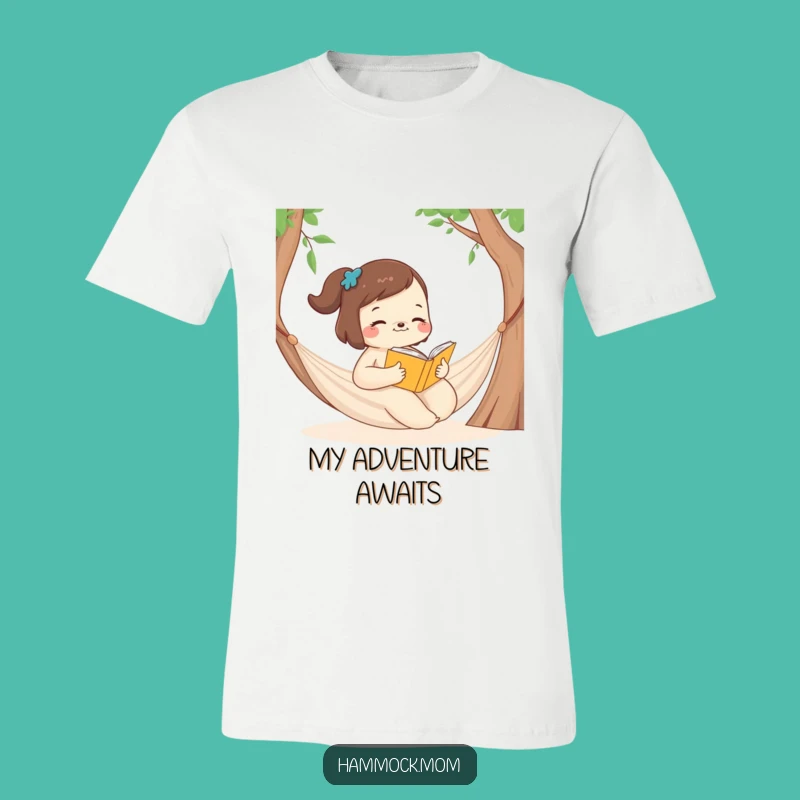 Funny Hammock Mom Animal T-Shirt - Bookworm Bliss, Quiet Escape, Hilarious Gift