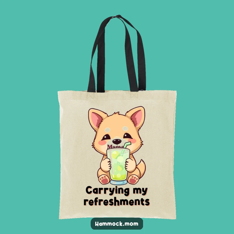 Funny Mama Dog Drink Tote Bag - Stylish & Hilarious Dog Mom Accessory