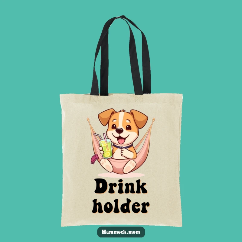 Funny Drink Hammock Dog Tote Bag - Carry Your Refreshments with Humor