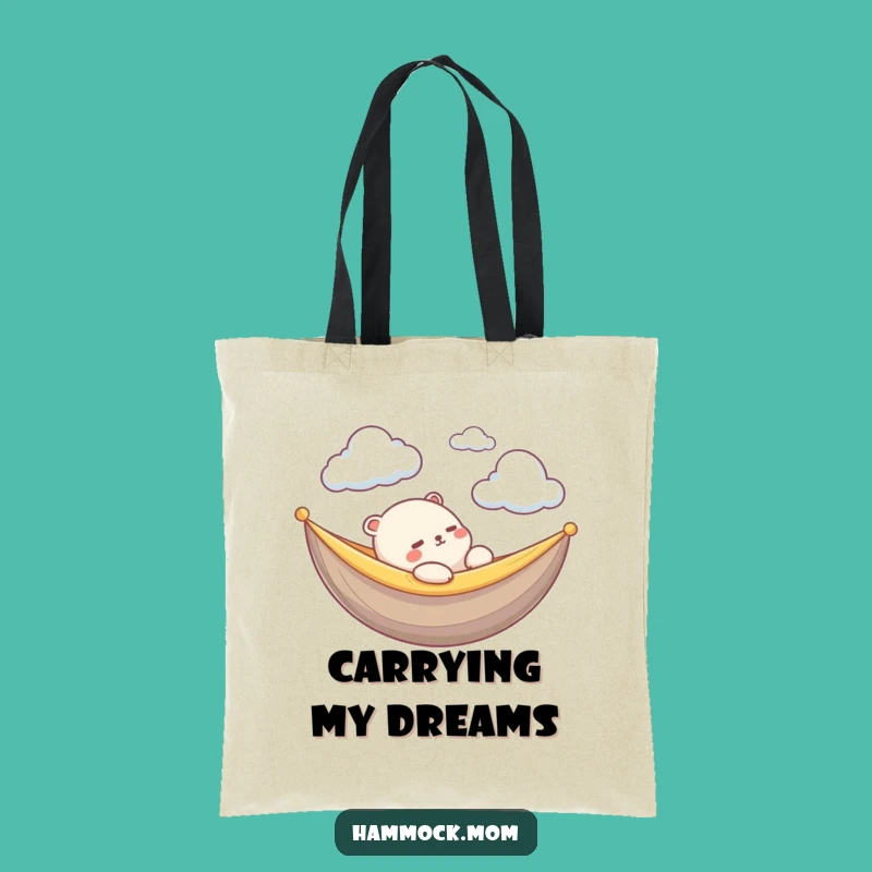Funny Kawaii Cloud Animal Tote Bag: Carry Peace, Hilarious Everyday Gift!