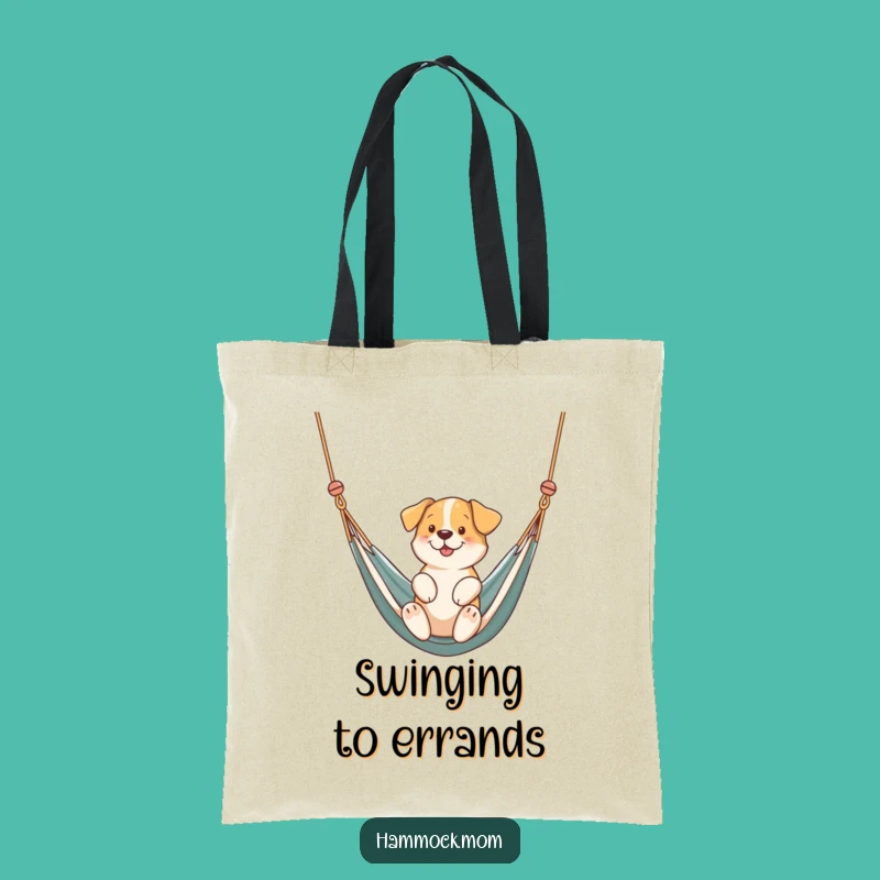 Funny Swinging Dog Hammock Tote Bag: Portable Peace, Perfect Funny Gift